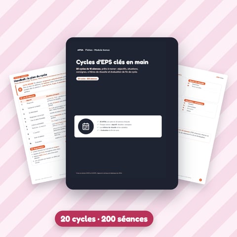Cycles d'EPS clés en main : 20 cycles de 10 séances