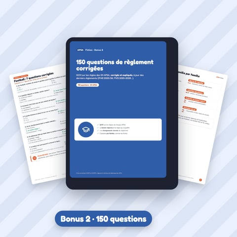 Bonus 2 — 150 questions de règlement corrigées