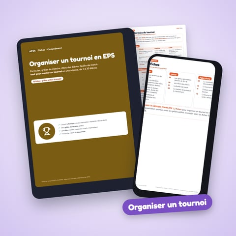 Organiser un tournoi en EPS (12 fiches)