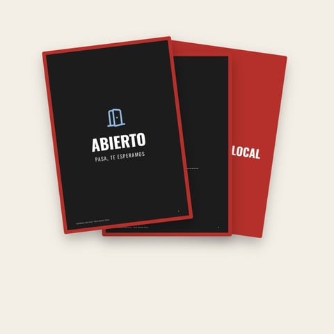 Regalo 1 · Señalética del local — 20 carteles