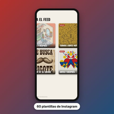 Kit Instagram del local — 60 plantillas de posts y stories