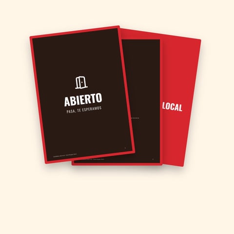 Regalo 1 · Señalética del local — 20 carteles