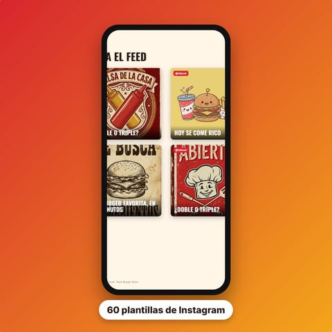 Kit Instagram del local — 60 plantillas de posts y stories