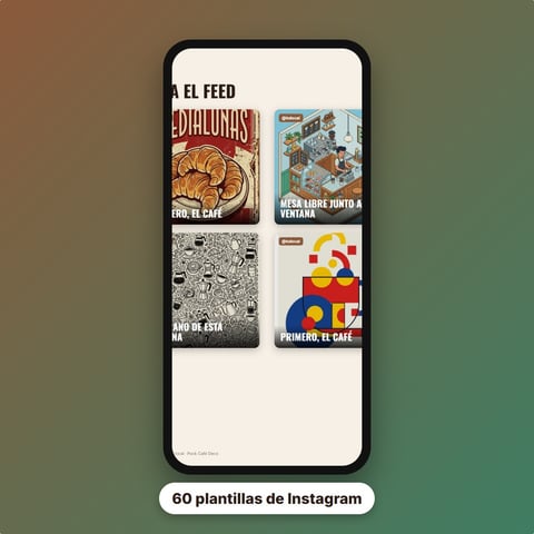 Kit Instagram del local — 60 plantillas de posts y stories