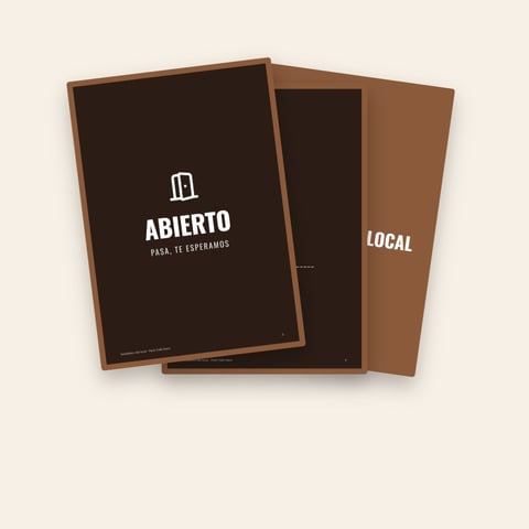 Regalo 1 · Señalética del local — 20 carteles