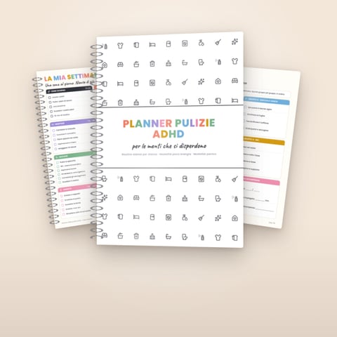 Planner delle pulizie ADHD