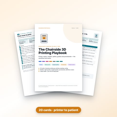 The Chairside 3D Printing Playbook