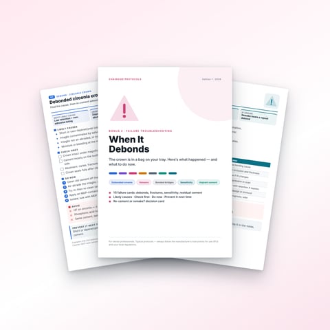 Bonus 2 — When It Debonds: failure troubleshooting cards