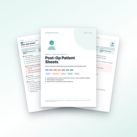Bonus 3 — Post-Op Patient Sheets (printable)