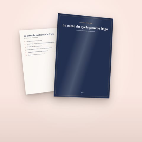 La carte du cycle pour le frigo