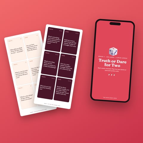 Truth or Dare for Two — 120 Cards in 3 Spice Levels