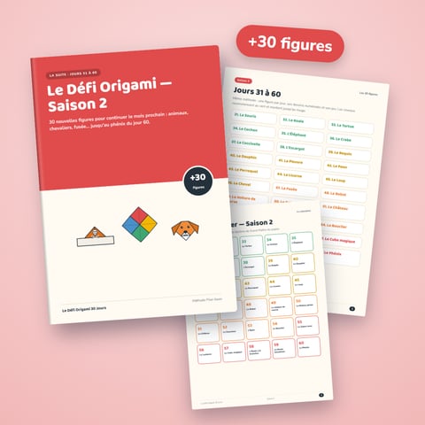 Le Défi Origami — Saison 2 (jours 31 à 60)