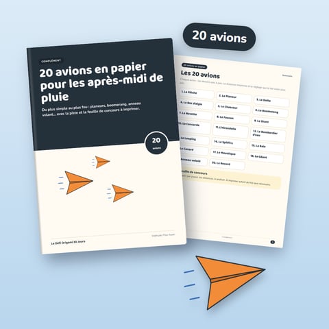 20 avions en papier pour les après-midi de pluie