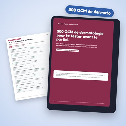 300 QCM de dermatologie pour vérifier ce que tu sais vraiment