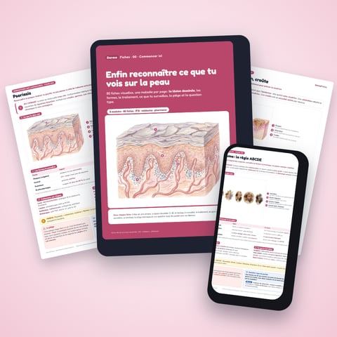 DermaFiches – 80 fiches visuelles de dermatologie