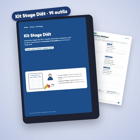 Kit Stage Diét — 14 outils à imprimer pour le stage