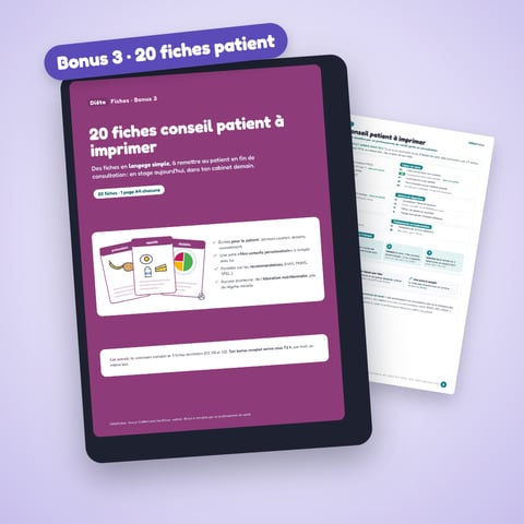 20 fiches conseil patient à imprimer