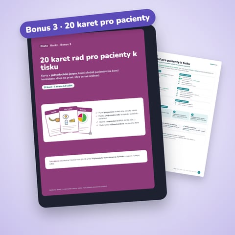 Bonus 3 · 20 karet rad pro pacienty k tisku