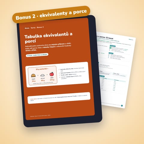 Bonus 2 · Tabulka ekvivalentů a porcí