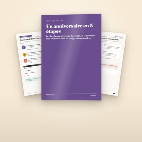Un anniversaire en 5 étapes