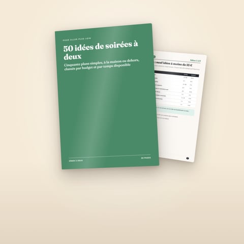 50 idées de soirées à deux