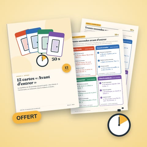 Bonus 2 — 12 cartes « Avant d'entrer »
