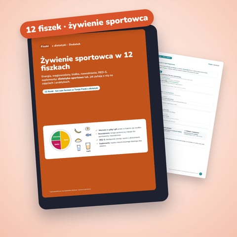Żywienie sportowca w 12 fiszkach