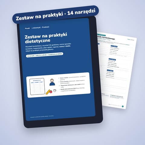 Zestaw na praktyki dietetyczne — 14 narzędzi do wydruku