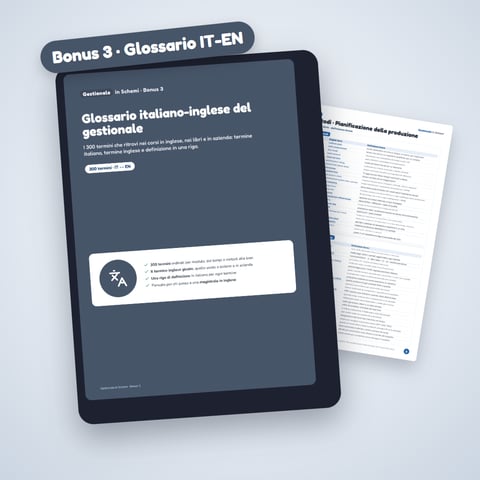 Glossario italiano-inglese del gestionale (300 termini)