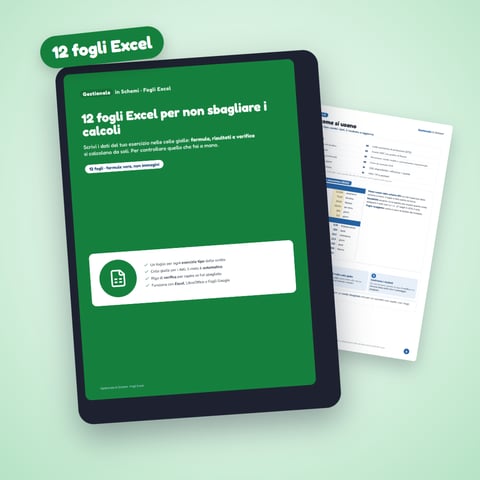 12 fogli Excel per non sbagliare i calcoli