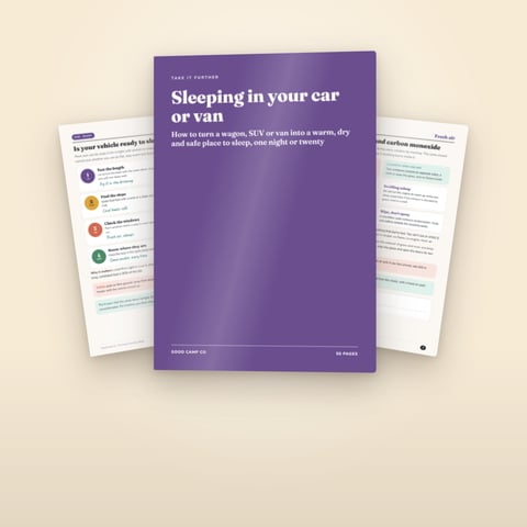 Sleeping in your car or van