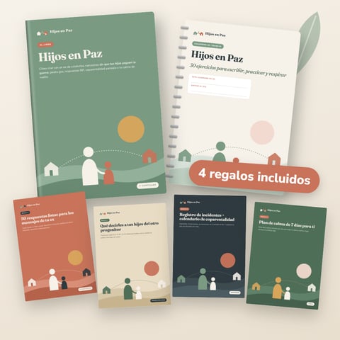 Hijos en Paz — el libro + cuaderno de trabajo para criar con un ex narcisista sin que tus hijos paguen la guerra