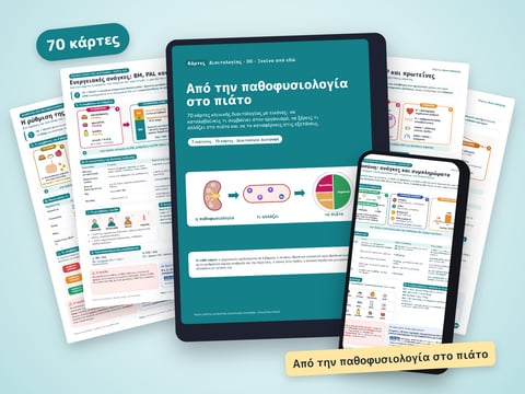Κάρτες Διαιτολογίας — 70 οπτικές κάρτες κλινικής διαιτολογίας