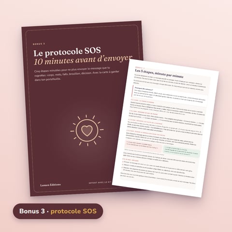 Bonus 3 – Le protocole SOS (10 minutes avant d’envoyer ce message)