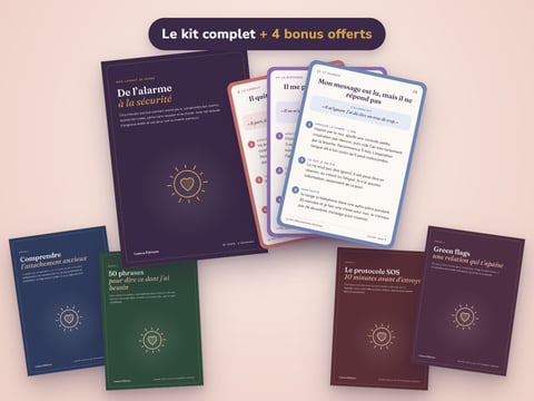 Le Kit Attachement Anxieux — 64 cartes « Quand l’angoisse monte »