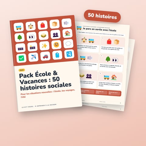 Pack École & Vacances : 50 histoires sociales pour les situations nouvelles