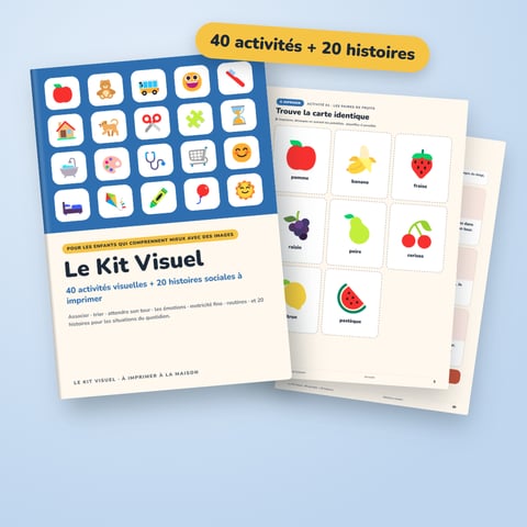 Le Kit Visuel — 40 activités visuelles + 20 histoires sociales à imprimer