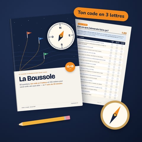 La Boussole — le cahier d'orientation pour ados de 15-18 ans