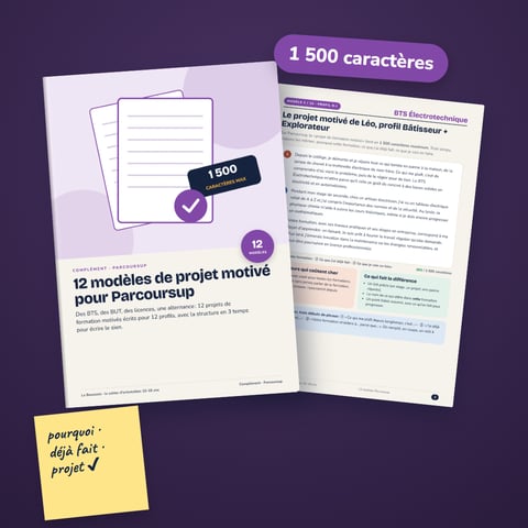 12 modèles de projet motivé pour Parcoursup
