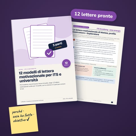 12 modelli di lettera motivazionale per ITS e università