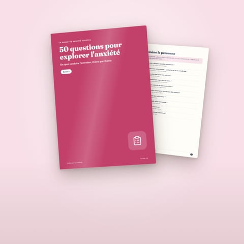 Bonus 3 — 50 questions pour explorer l'anxiété