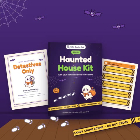 Bonus: Haunted House Kit — printable decorations for the hunt