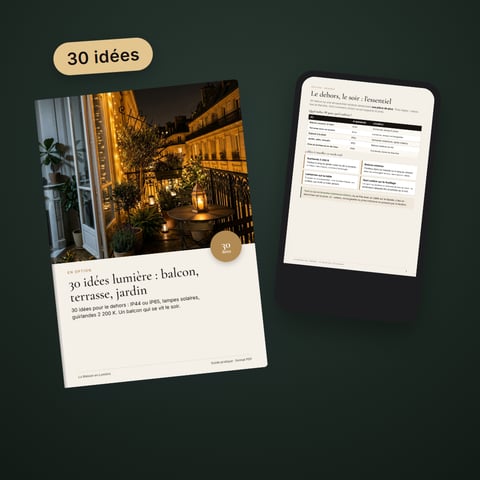 30 idées lumière : balcon, terrasse, jardin