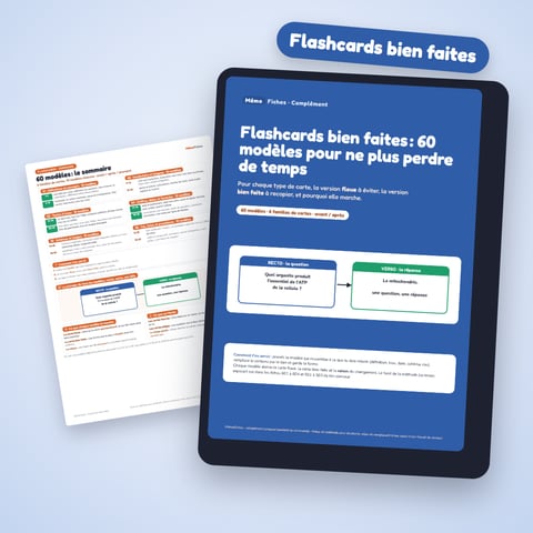 60 modèles de flashcards pour ne plus perdre de temps