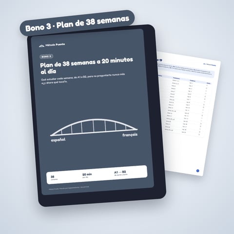 Bono 3 · Plan de 38 semanas a 20 minutos al día