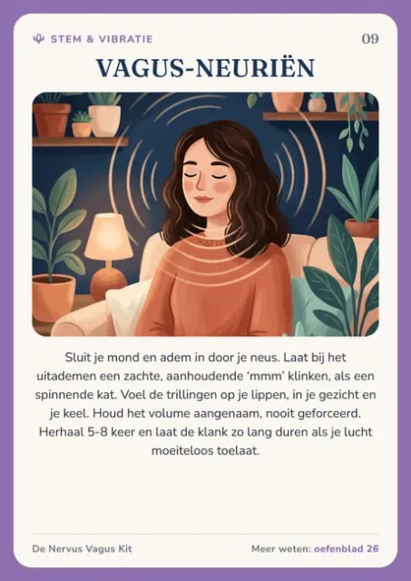 De 64 nervus vagus-kaarten (scherm)