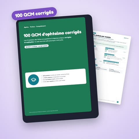 100 QCM d'ophtalmo corrigés