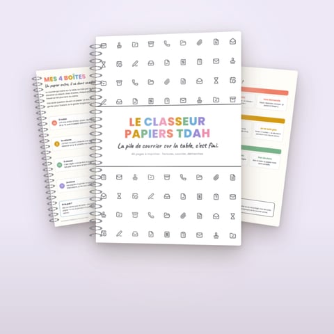 Le Classeur Papiers & Factures TDAH — 40 pages à imprimer