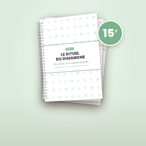 Le rituel du dimanche : 15 minutes
