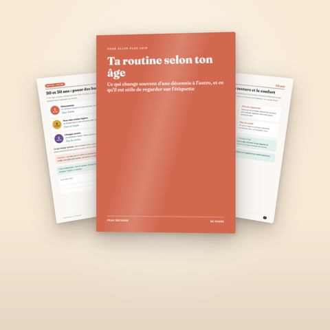 Ta routine selon ton âge